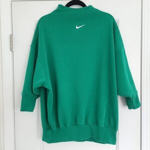 Nike Sportswear Phoenix Fleece Over-Oversized Mock-Neck 3/4-Sleeve Sweatshirt S